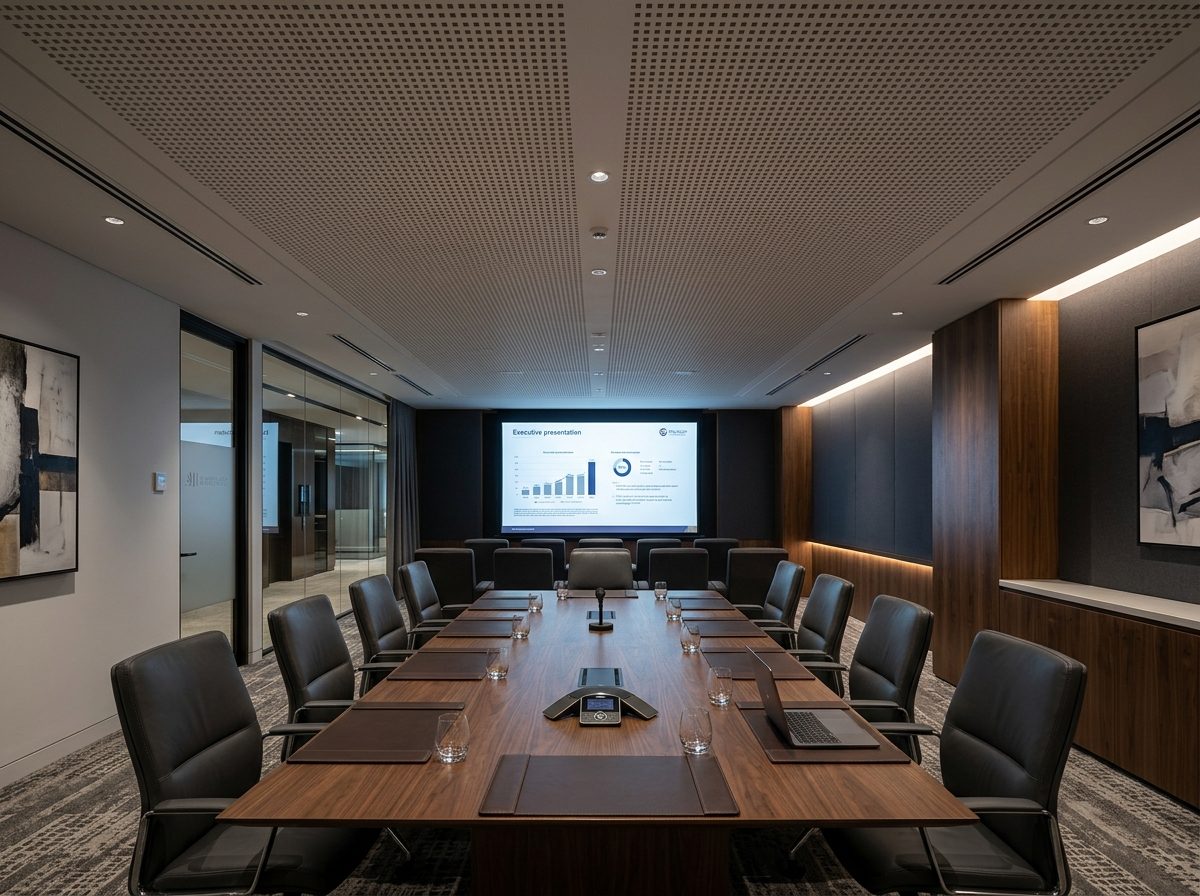 Acoustic Gypsum Perforated Ceilings
