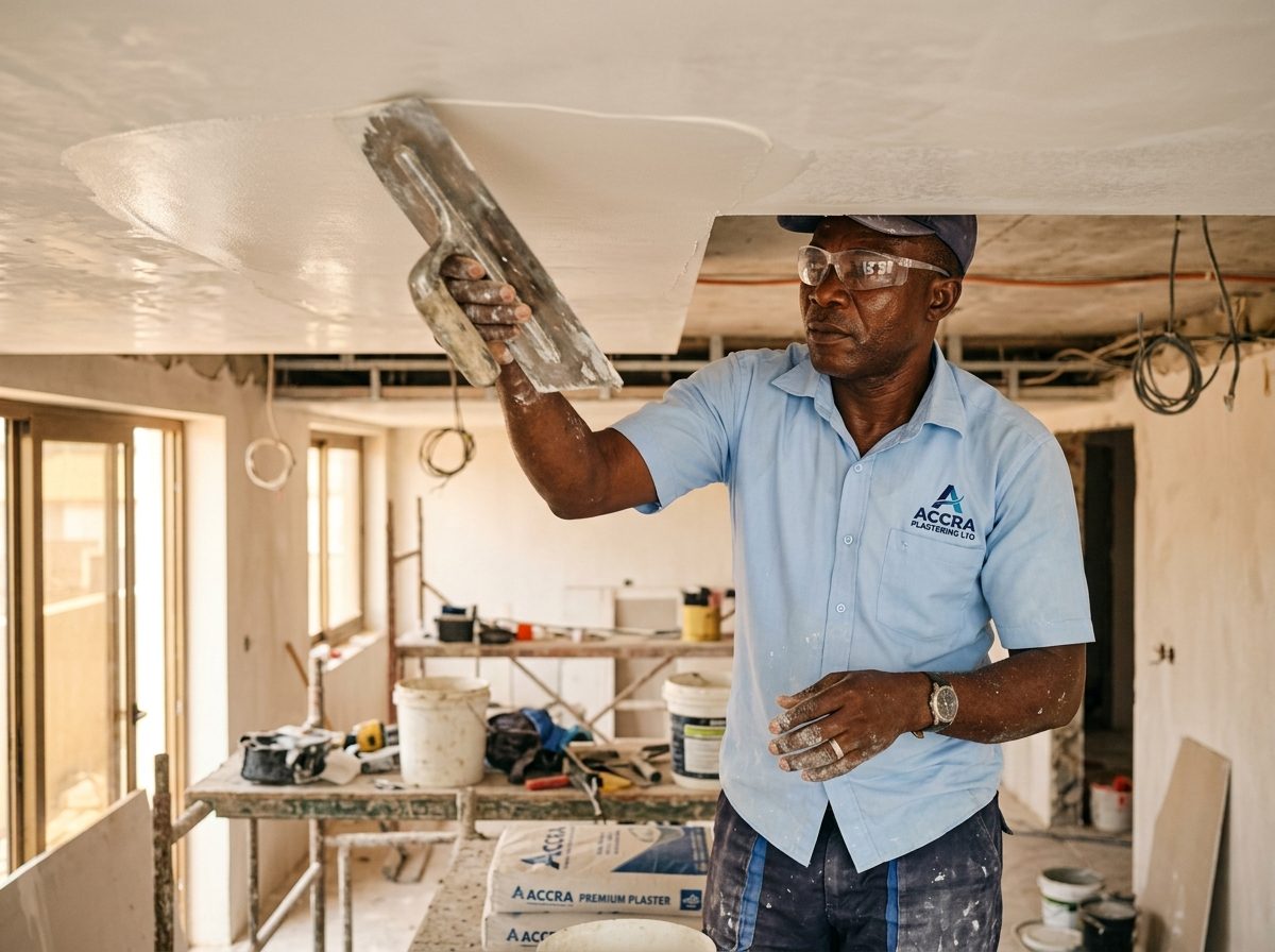 Master Plaster Artisan Craftsmanship in Accra